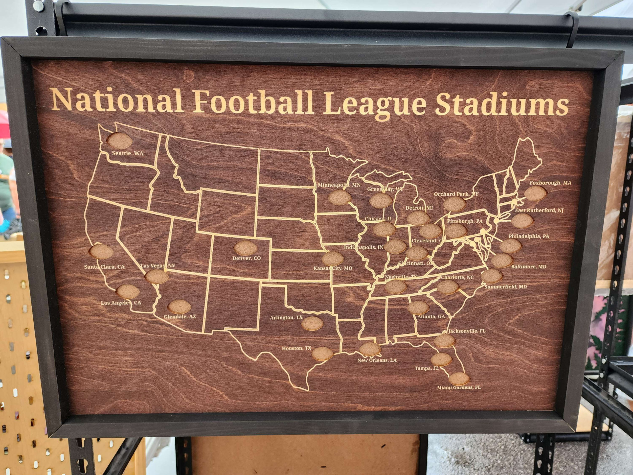 US Football Stadiums Map | DSM Foundry